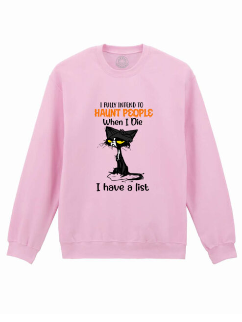 Bluza printata-Haunt People, Unisex