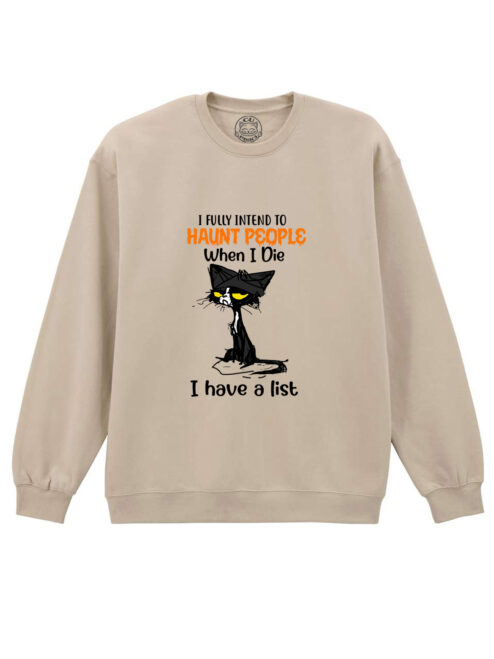 Bluza printata-Haunt People, Unisex