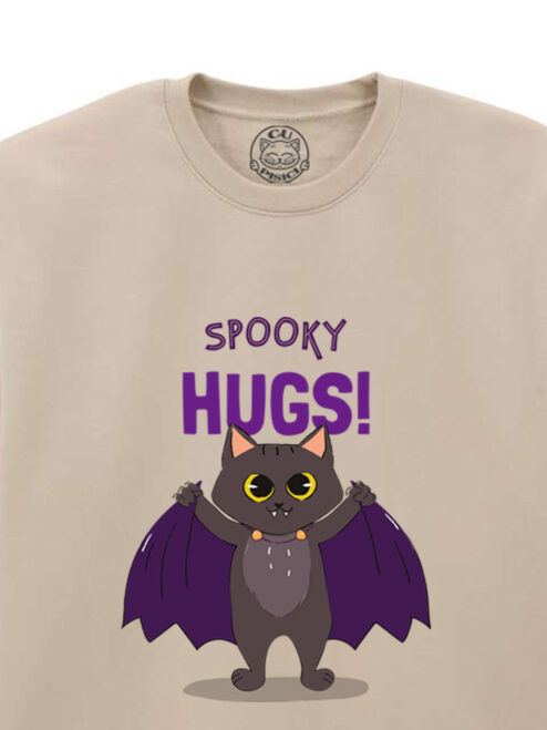 Bluza printata-Spooky Hugs, Unisex