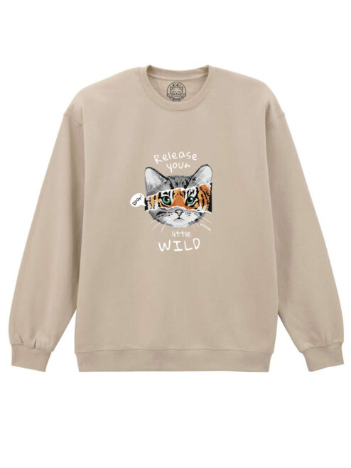 Bluza printata-Wild Cat, Unisex