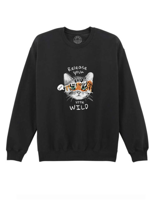 Bluza printata-Wild Cat, Unisex