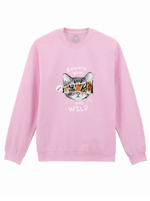 Bluza printata-Wild Cat, Unisex
