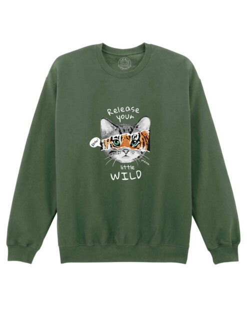 Bluza printata-Wild Cat, Unisex