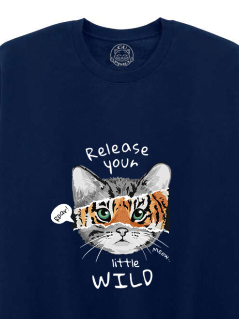 Bluza printata-Wild Cat, Unisex