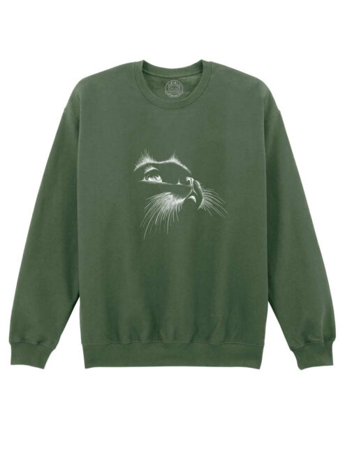 Bluza printata-Wondering Cat, Unisex