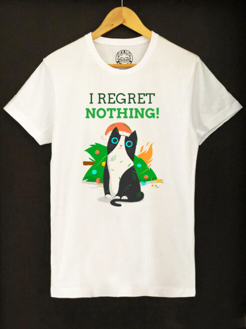 Tricou bumbac organic-I Regret Nothing, Barbati