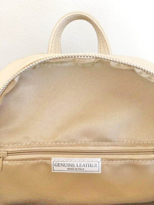 Rucsac din piele naturala-Cats in Black, pictat manual