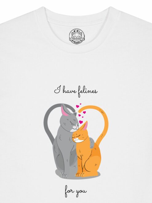 Tricou din bumbac organic Premium-I have feline for You, Barbati