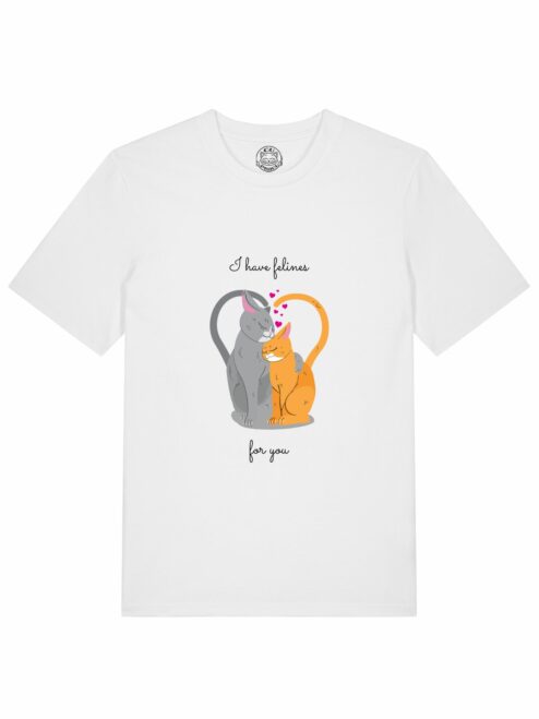 Tricou din bumbac organic Premium-I have feline for You, Barbati