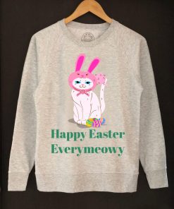 Bluza printata-Happy Easter Everymeowy, Femei
