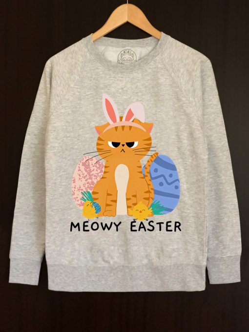 Bluza printata-Meowy Easter, Barbati