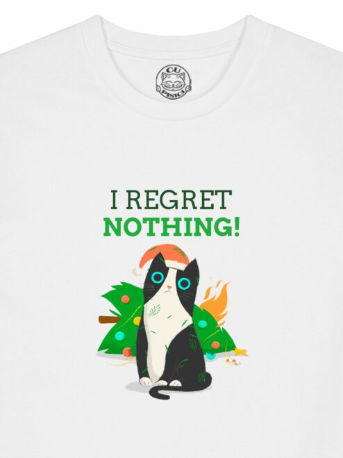 Tricou din bumbac organic Premium-I Regret Nothing, Barbati