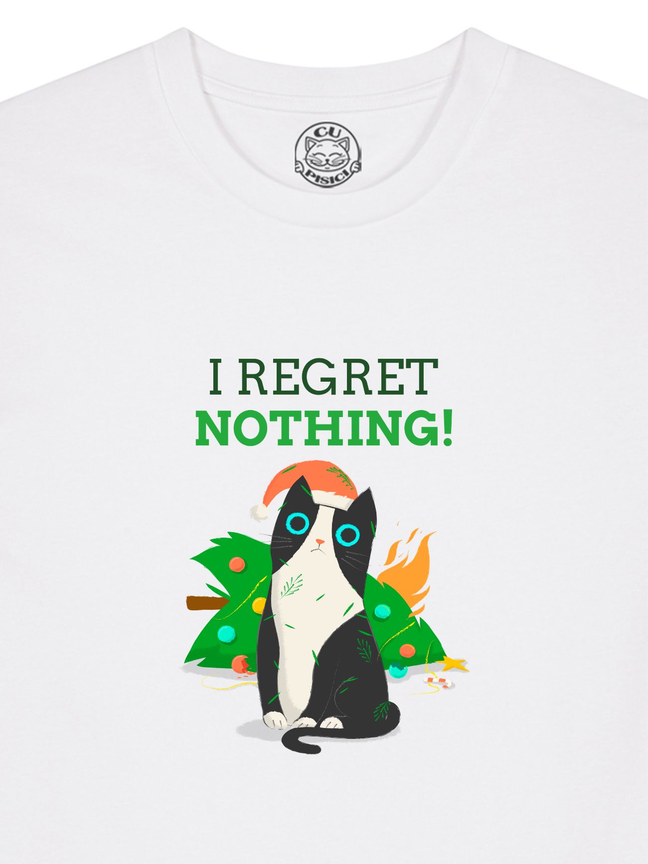 Tricou din bumbac organic Premium-I Regret Nothing, Barbati