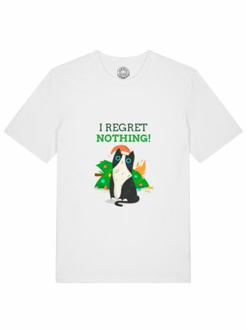 Tricou din bumbac organic Premium-I Regret Nothing, Barbati