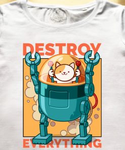 Tricou bumbac organic-Destroy everything, Blame someone else