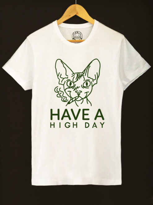 Tricou bumbac organic-Have a High Day, Barbati