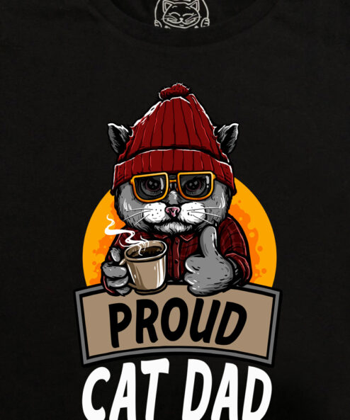 Tricou bumbac organic-Proud Cat Dad