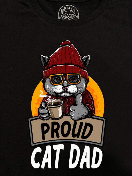 Tricou bumbac organic-Proud Cat Dad