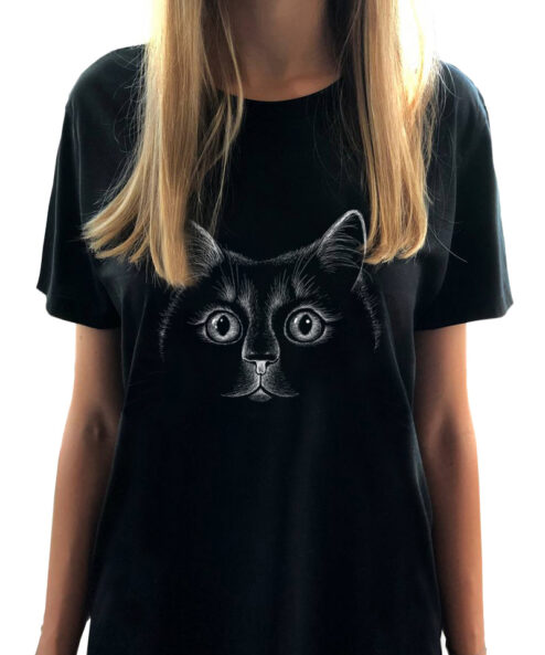 Rochie bumbac organic-Black Cat