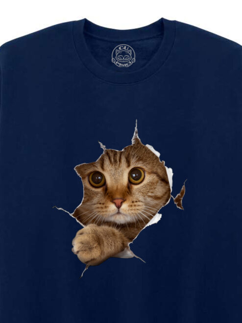 Bluza printata-Curious Cat, Unisex