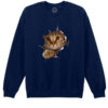 Bluza printata-Curious Cat, Unisex