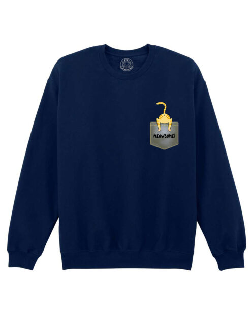 Bluza printata-Meowsome, Unisex