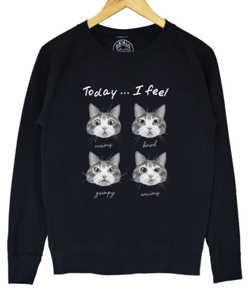 Bluza printata-Cat Mood, Barbati