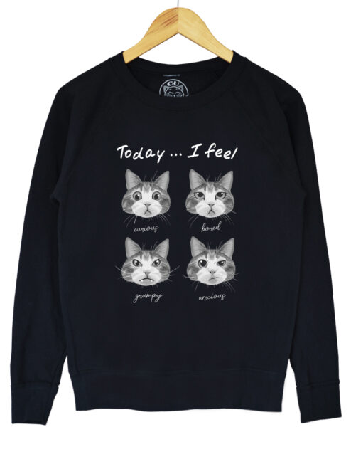 Bluza printata-Cat Mood, Barbati