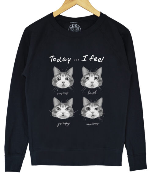 Bluza printata-Cat Mood, Femei