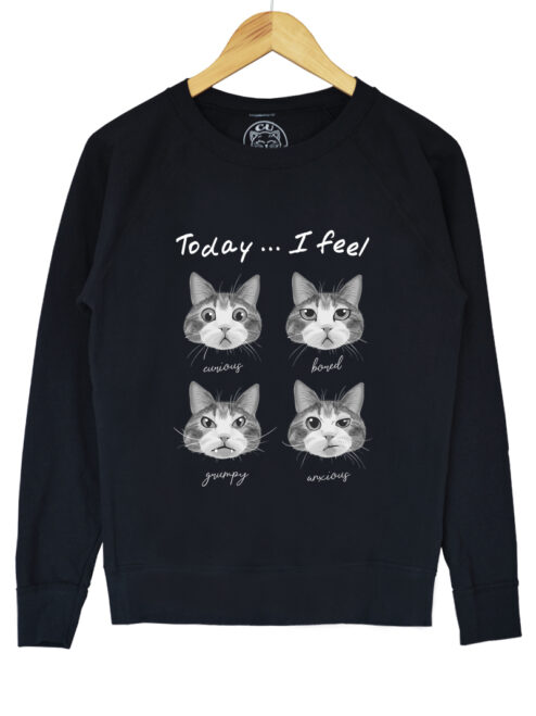 Bluza printata-Cat Mood, Femei