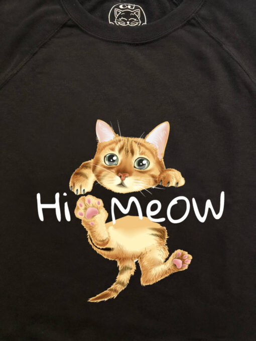 Bluza printata-Hi Meow