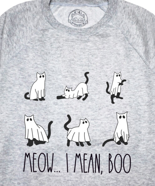 Bluza printata-Meow... I Mean Boo