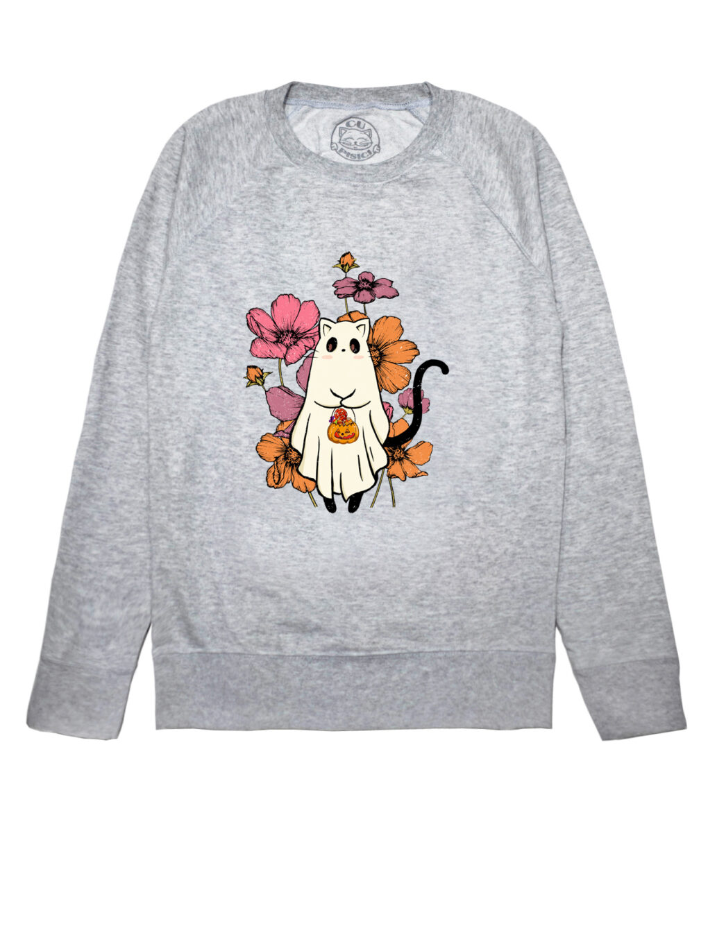 Bluza printata-Cute Halloween Cat, Femei