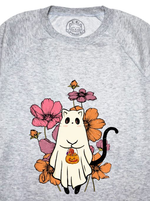 Bluza printata-Cute Halloween Cat, Femei