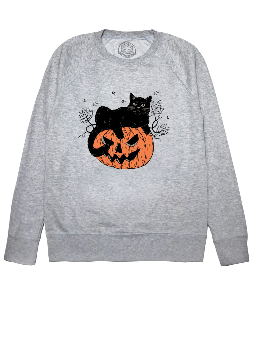 Bluza printata-Pumpkin Cat, Barbati