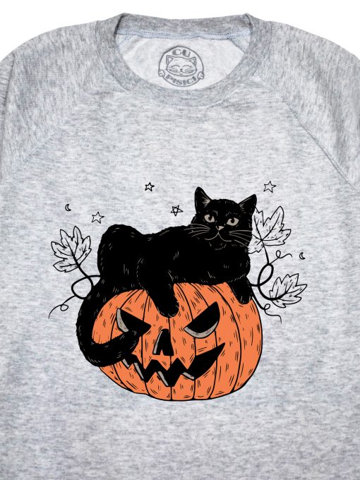 Bluza printata-Pumpkin Cat