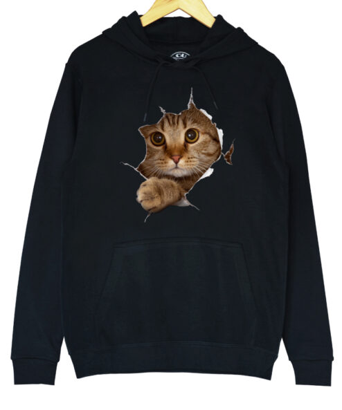 Hanorac printHanorac printat-Curious Cat, Unisexat-Curious Cat, Unisex