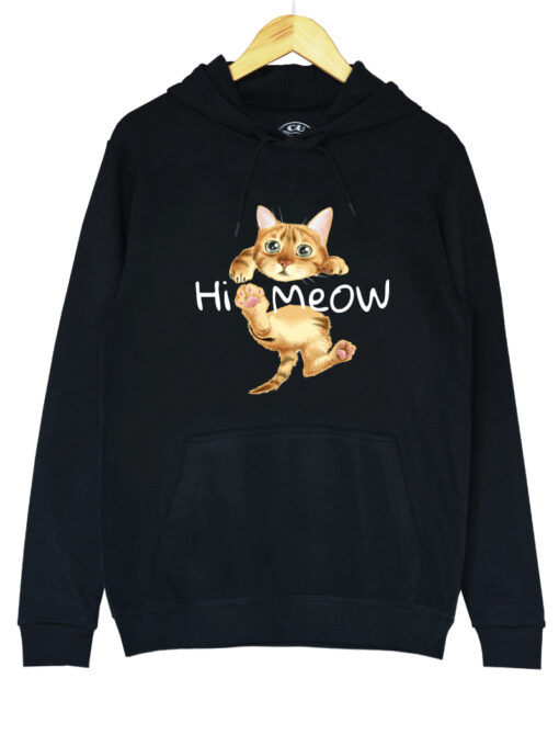 Hanorac printat-Hi Meow, Unisex