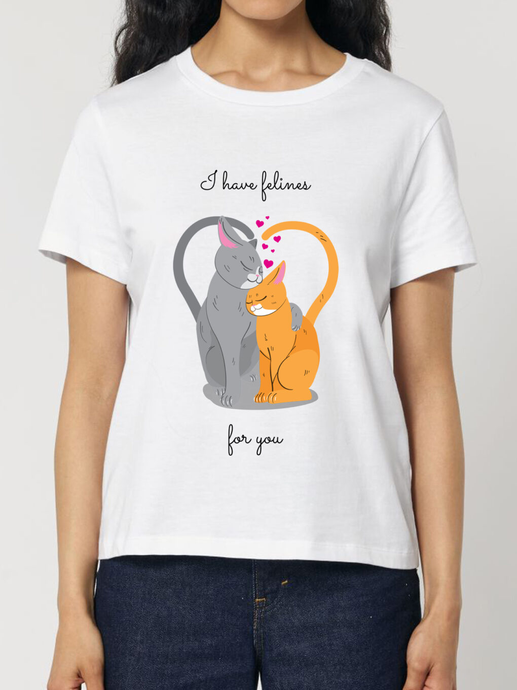 Tricou bumbac organic-I have felines for you, Femei