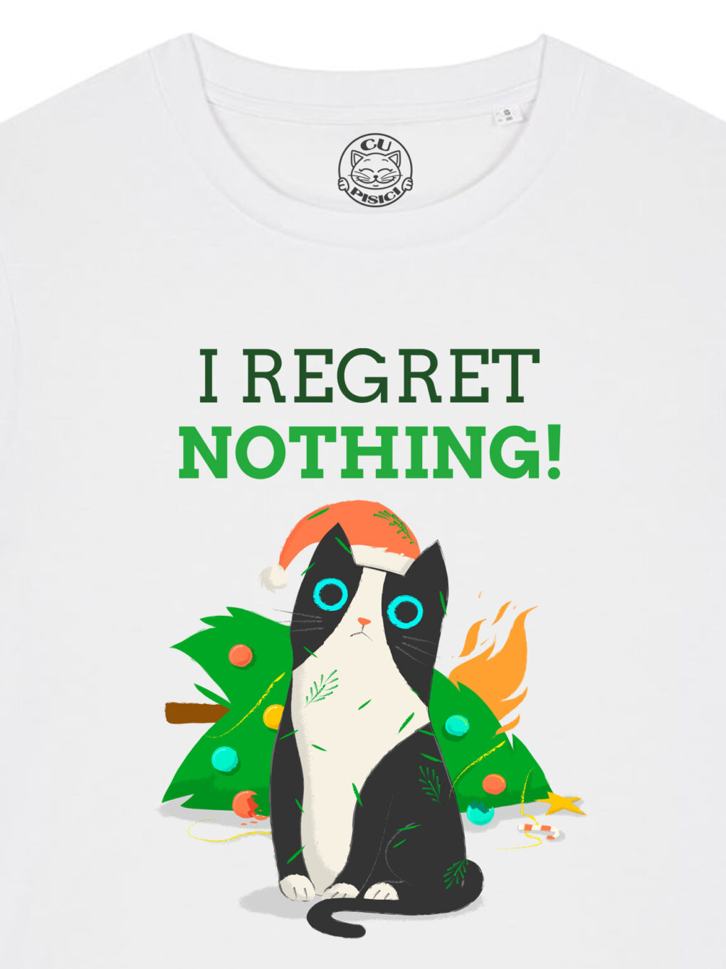 Tricou bumbac organic-I Regret Nothing, Femei