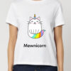Tricou bumbac organic-Mewnicorn, Femei