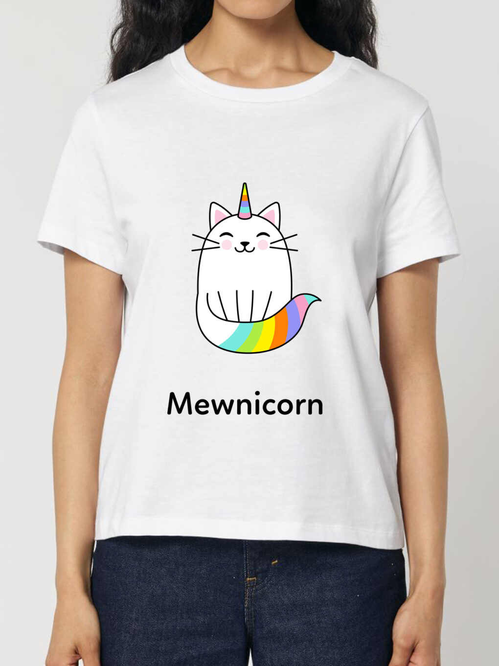 Tricou bumbac organic-Mewnicorn, Femei