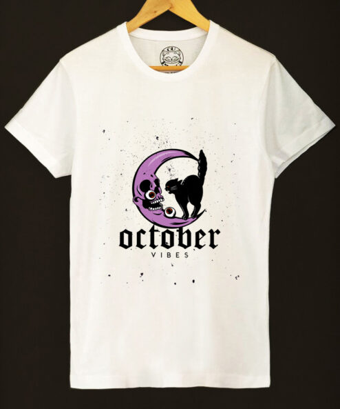 Tricou bumbac organic-October Vibes, Barbati