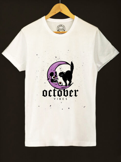 Tricou bumbac organic-October Vibes, Barbati