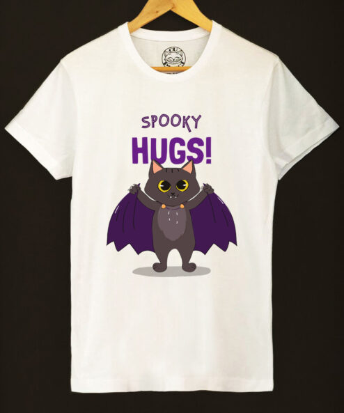 Tricou bumbac organic-Spooky Hugs, Barbati