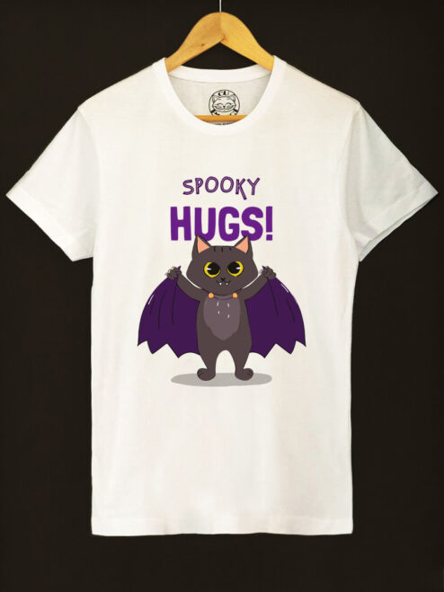 Tricou bumbac organic-Spooky Hugs, Barbati