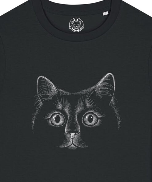 Tricou bumbac organic-Black Cat, Femei