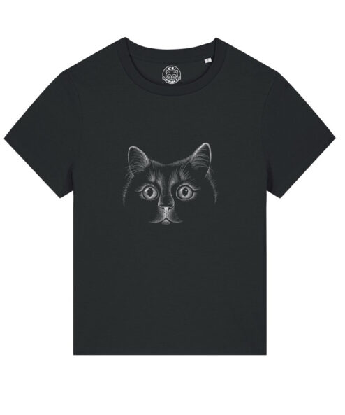 Tricou bumbac organic-Black Cat, Femei