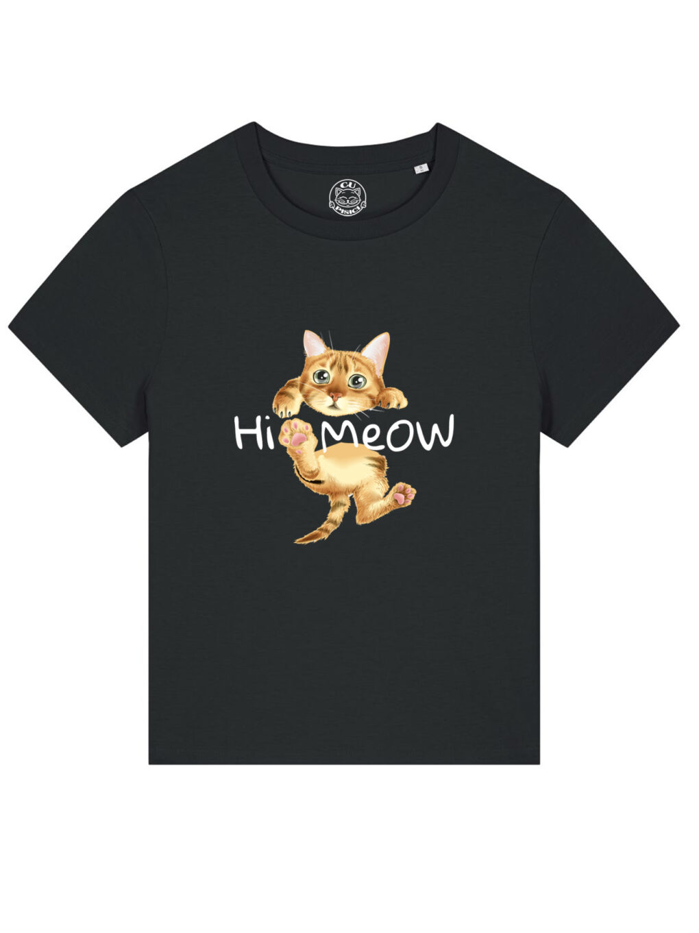 Tricou bumbac organic-Hi Meow, Femei