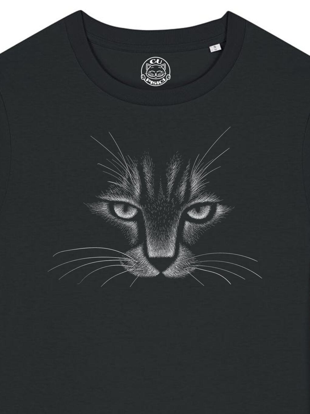 Tricou bumbac organic-Powerful Cat, Femei